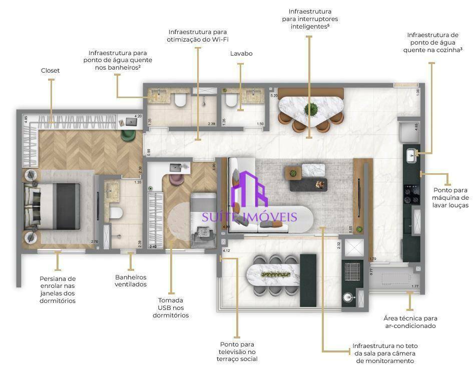 Apartamento à venda com 3 quartos, 90m² - Foto 5