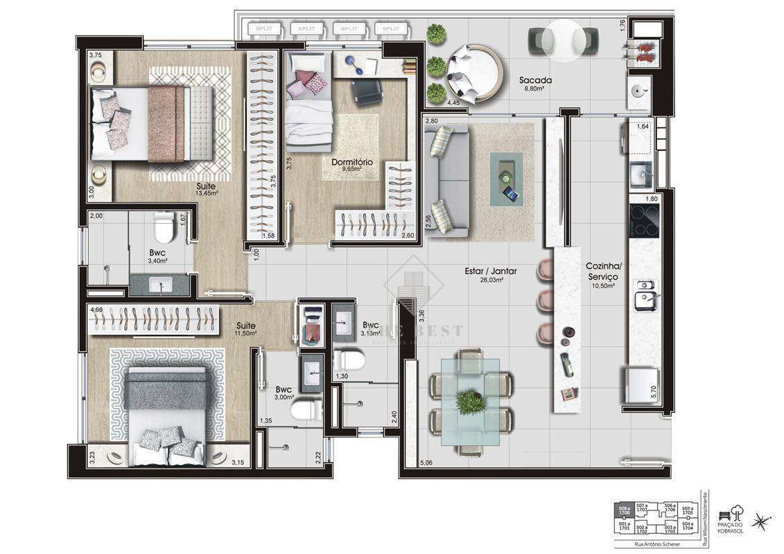 Apartamento à venda com 3 quartos, 103m² - Foto 24