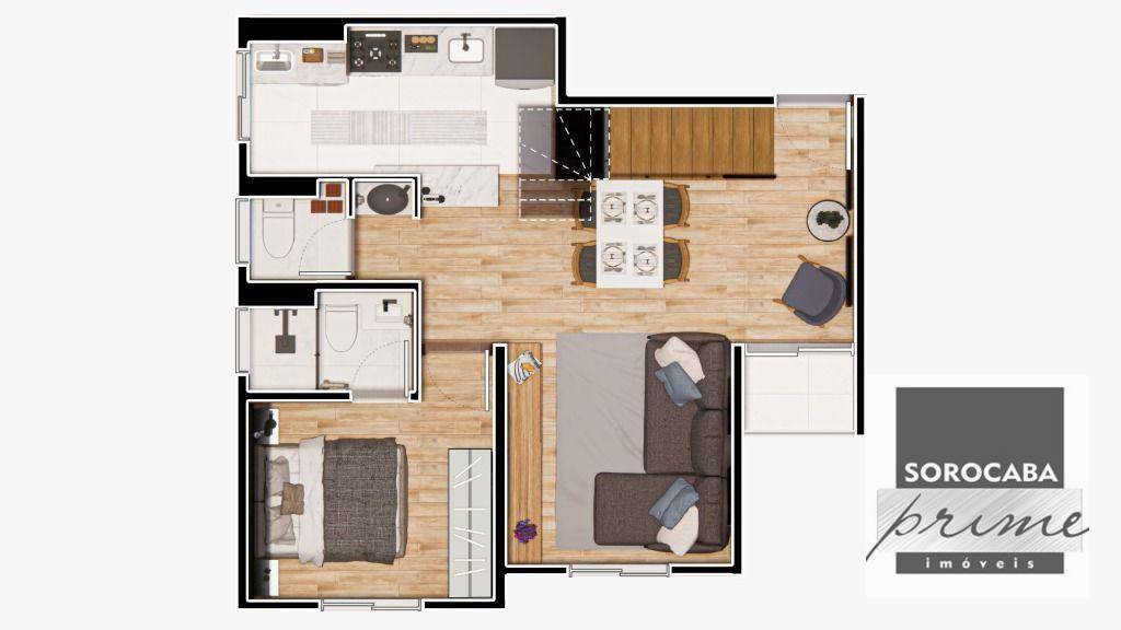 Apartamento à venda com 2 quartos, 42m² - Foto 19