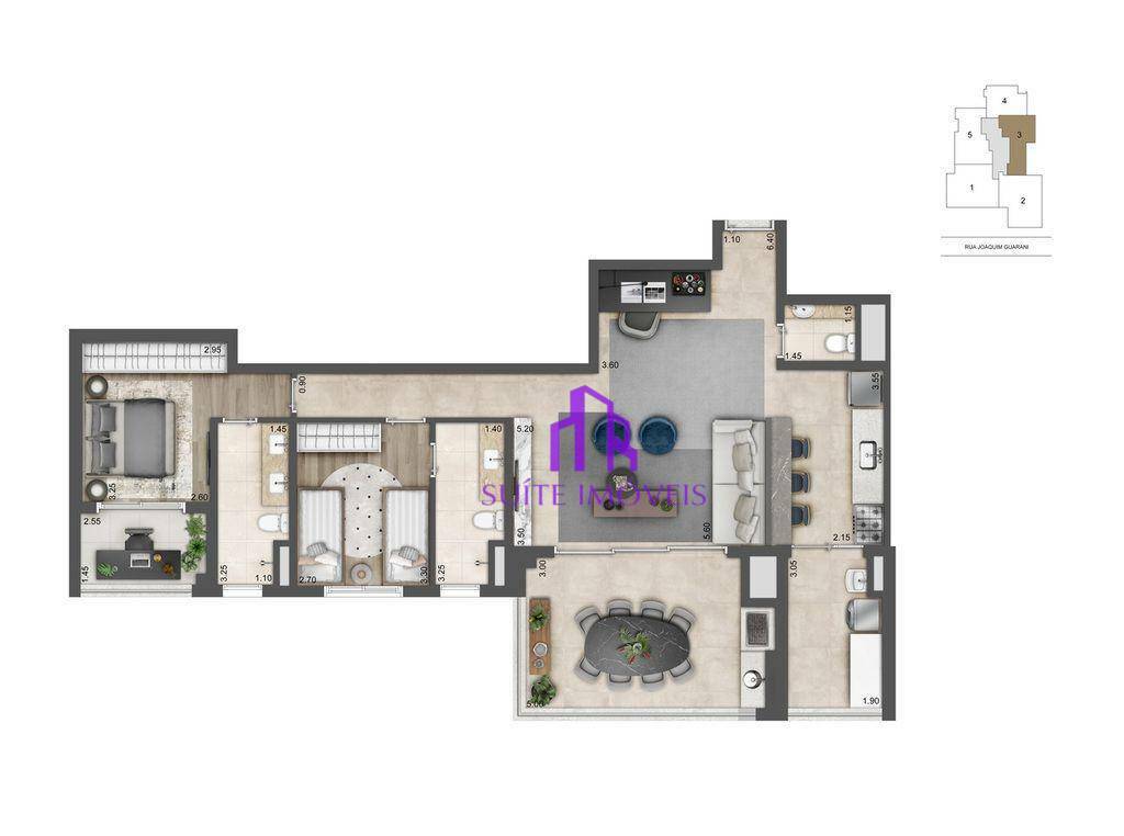 Apartamento à venda com 3 quartos, 156m² - Foto 16