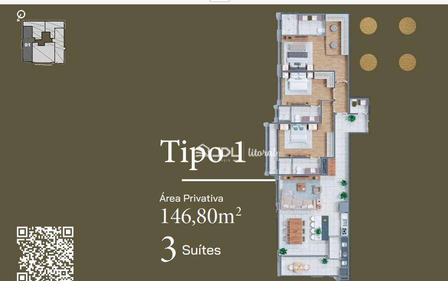 Apartamento à venda com 3 quartos, 146m² - Foto 13