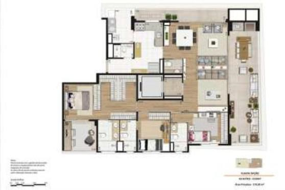 Apartamento à venda com 3 quartos, 174m² - Foto 7