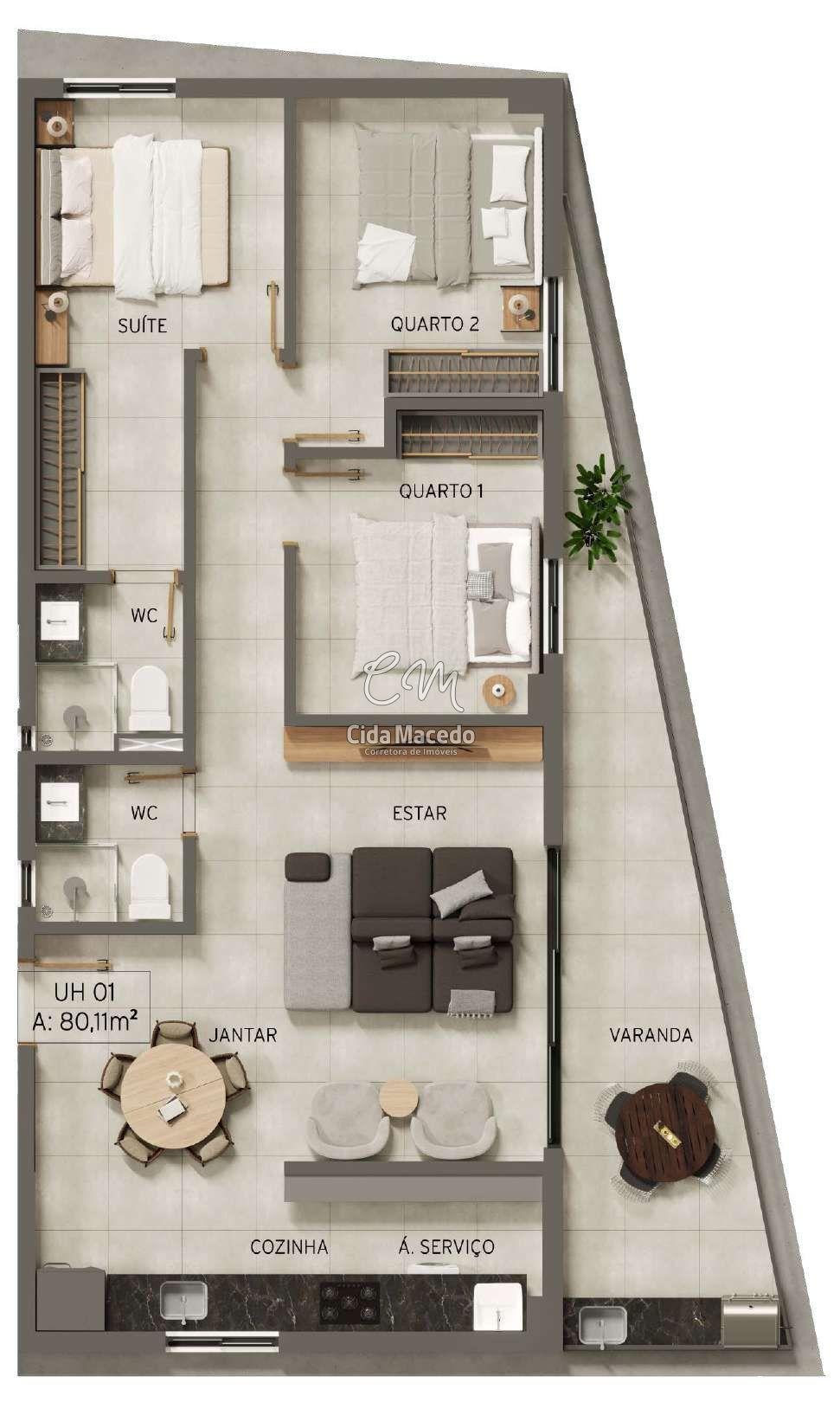 Apartamento à venda com 3 quartos, 80m² - Foto 23