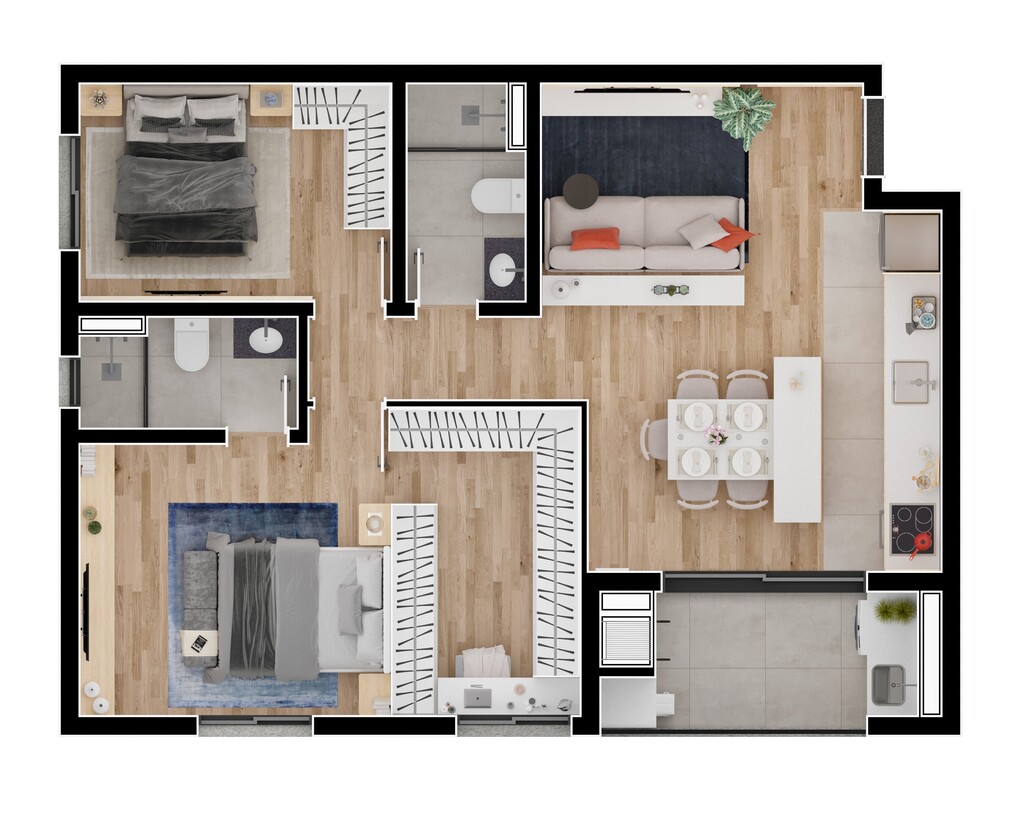 Apartamento à venda com 2 quartos, 57m² - Foto 30