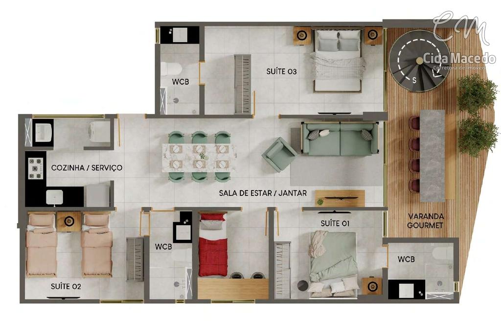 Apartamento à venda com 2 quartos, 64m² - Foto 31