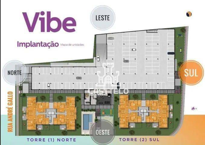 Apartamento à venda com 3 quartos, 64m² - Foto 2