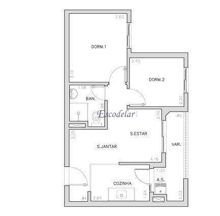 Apartamento à venda com 2 quartos, 42m² - Foto 25