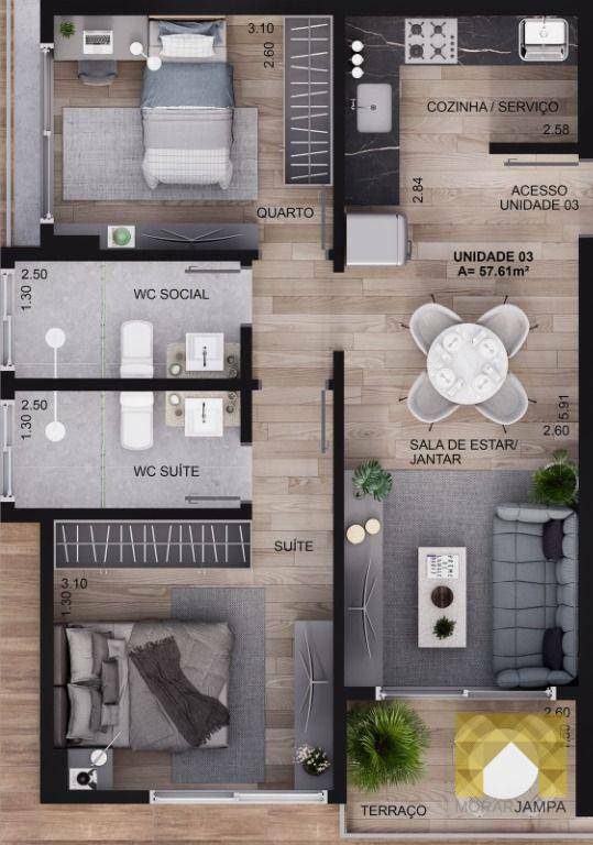 Apartamento à venda com 3 quartos, 81m² - Foto 14