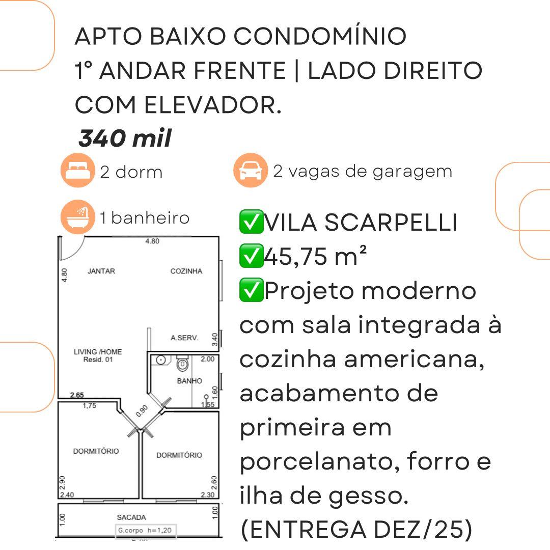 Apartamento à venda com 2 quartos, 47m² - Foto 4