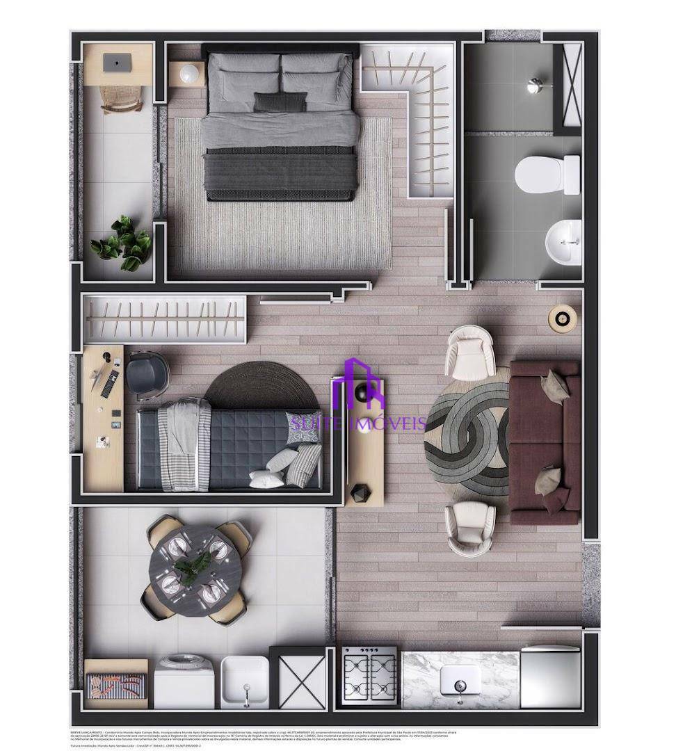 Apartamento à venda com 2 quartos, 36m² - Foto 22