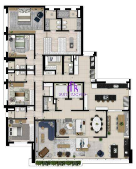 Apartamento à venda com 3 quartos, 281m² - Foto 27