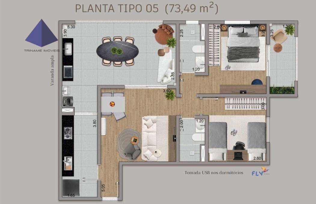 Apartamento à venda com 2 quartos, 70m² - Foto 18