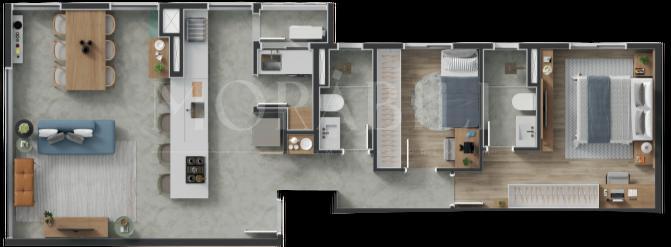Apartamento à venda com 2 quartos, 82m² - Foto 4