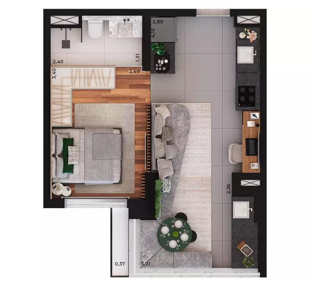 Apartamento à venda com 2 quartos, 3756m² - Foto 29