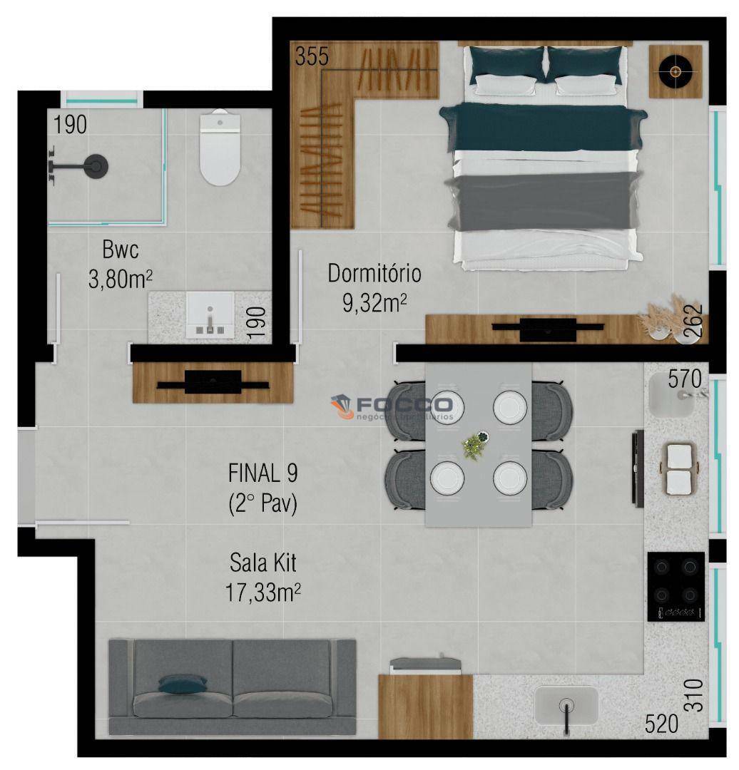 Apartamento à venda com 1 quarto, 32m² - Foto 40