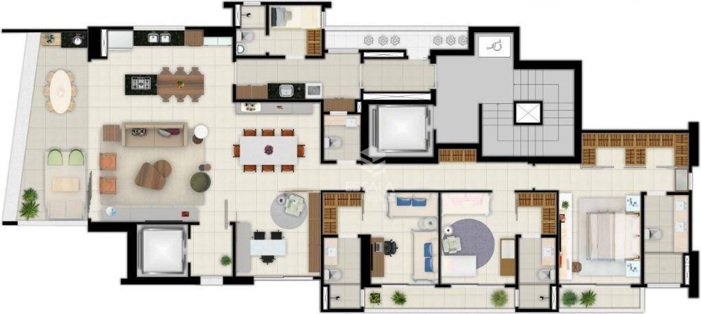 Apartamento à venda com 4 quartos, 202m² - Foto 8