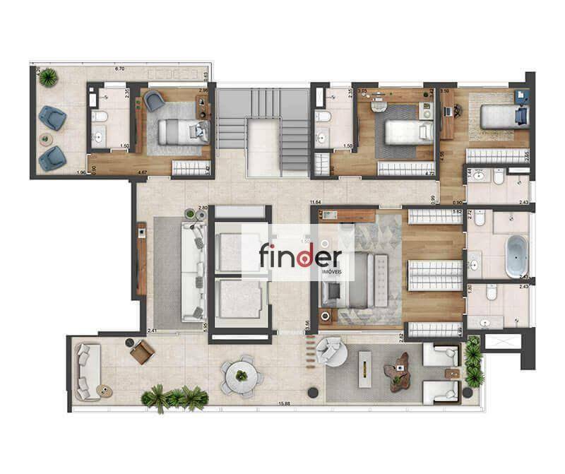 Apartamento à venda com 4 quartos, 288m² - Foto 30