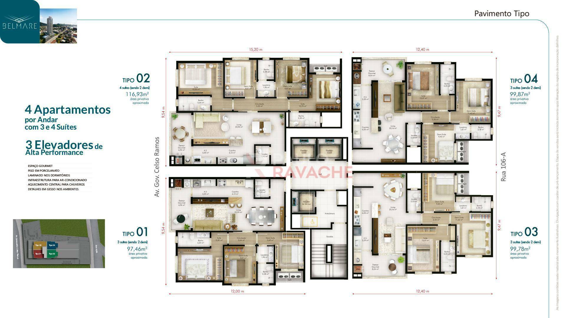 Apartamento à venda com 3 quartos, 100m² - Foto 21