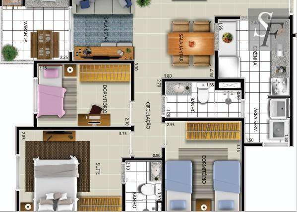 Apartamento à venda com 3 quartos, 71m² - Foto 19