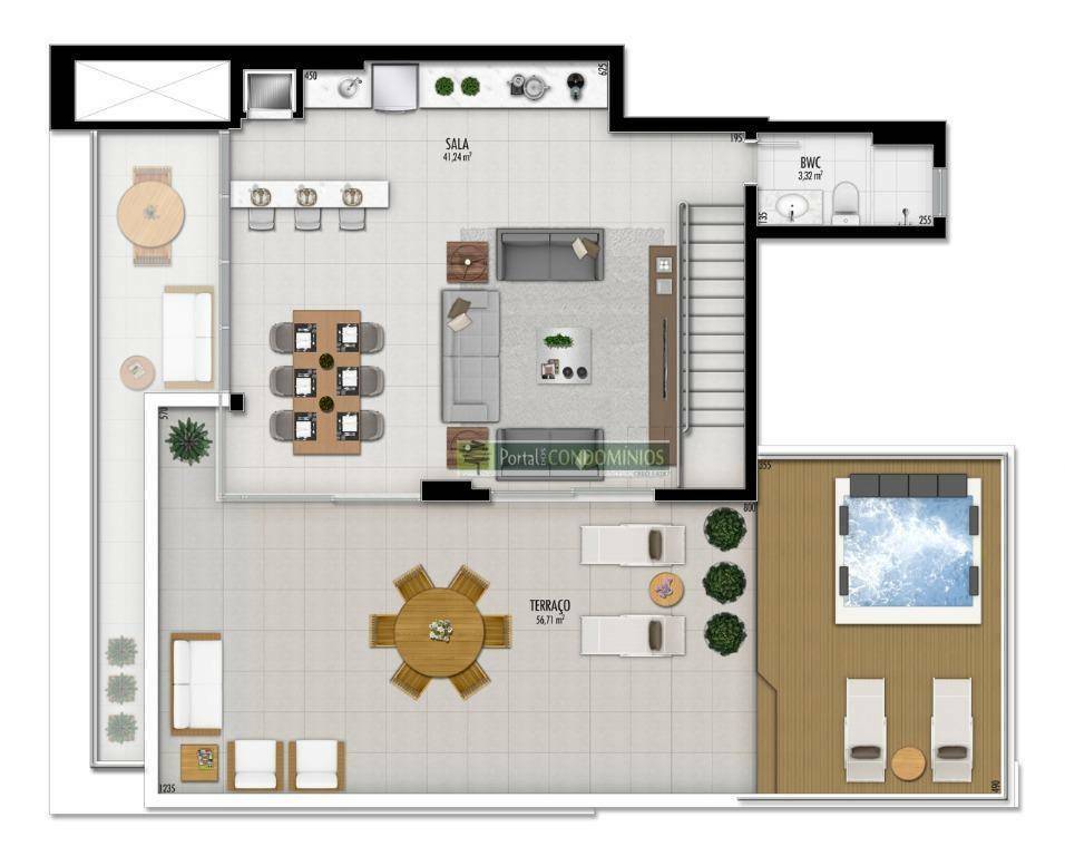 Apartamento à venda com 3 quartos, 216m² - Foto 13