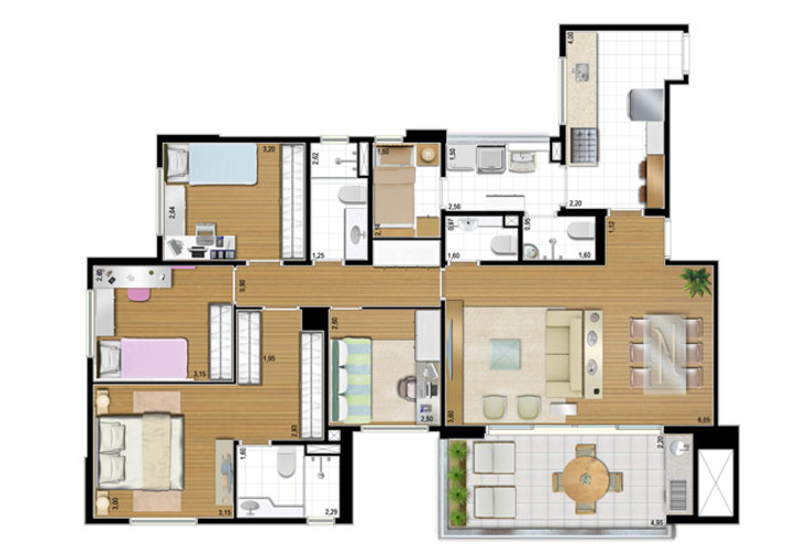 Apartamento à venda com 4 quartos, 123m² - Foto 17