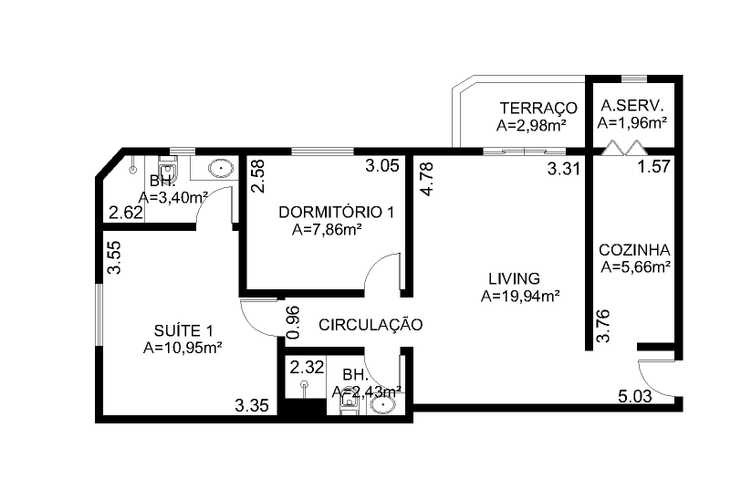 Apartamento à venda com 2 quartos, 60m² - Foto 6