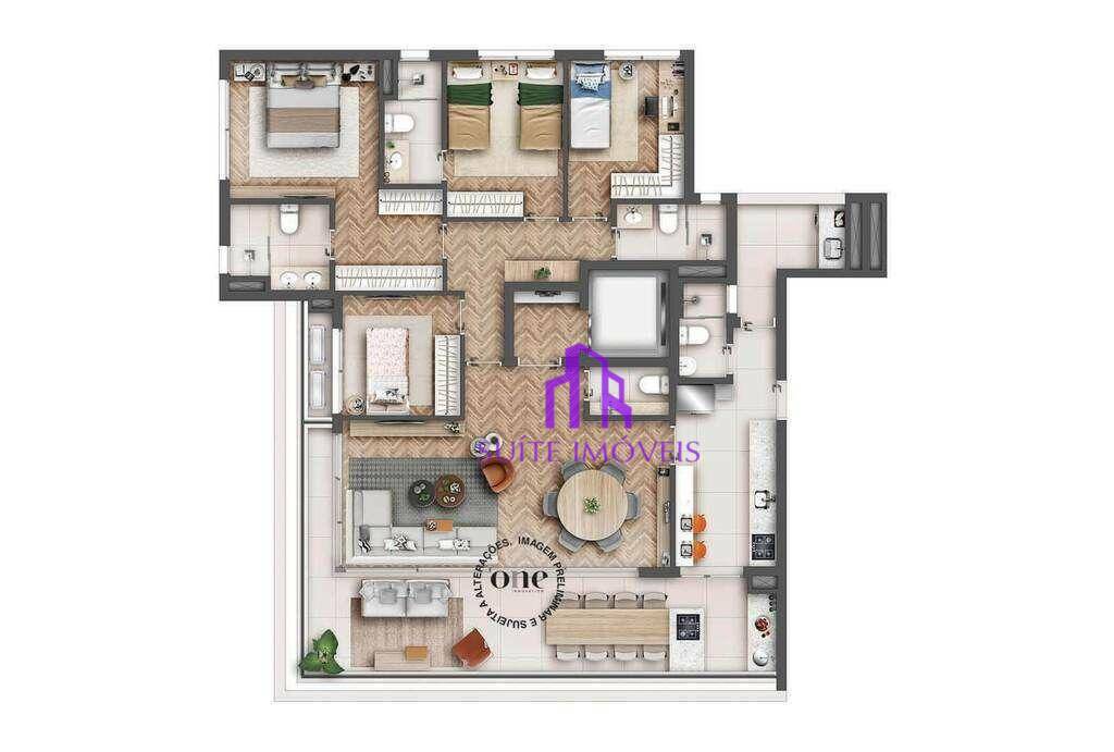 Apartamento à venda com 4 quartos, 205m² - Foto 14