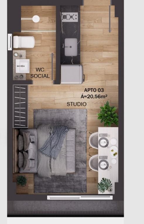 Apartamento à venda com 2 quartos, 57m² - Foto 13