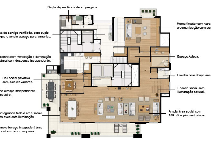 Apartamento à venda com 4 quartos, 385m² - Foto 9