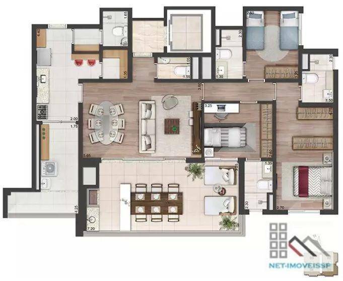 Apartamento à venda com 3 quartos, 137m² - Foto 46