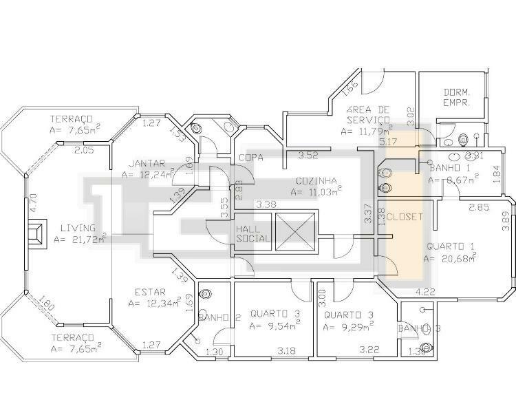 Apartamento à venda com 3 quartos, 204m² - Foto 25