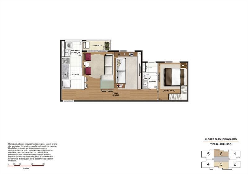 Apartamento à venda com 2 quartos, 45m² - Foto 8