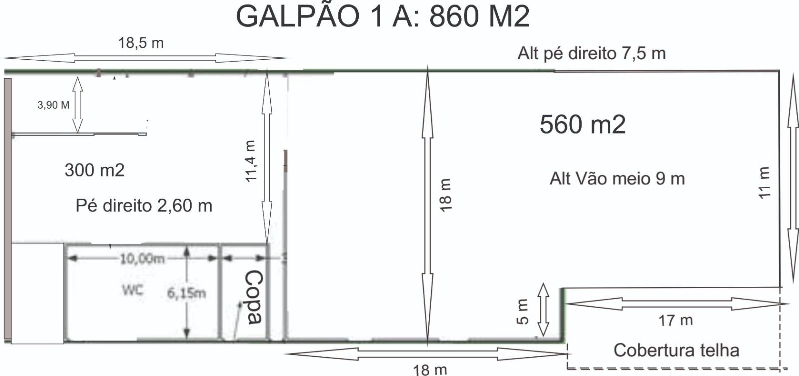 Depósito-Galpão-Armazém para alugar, 860m² - Foto 6