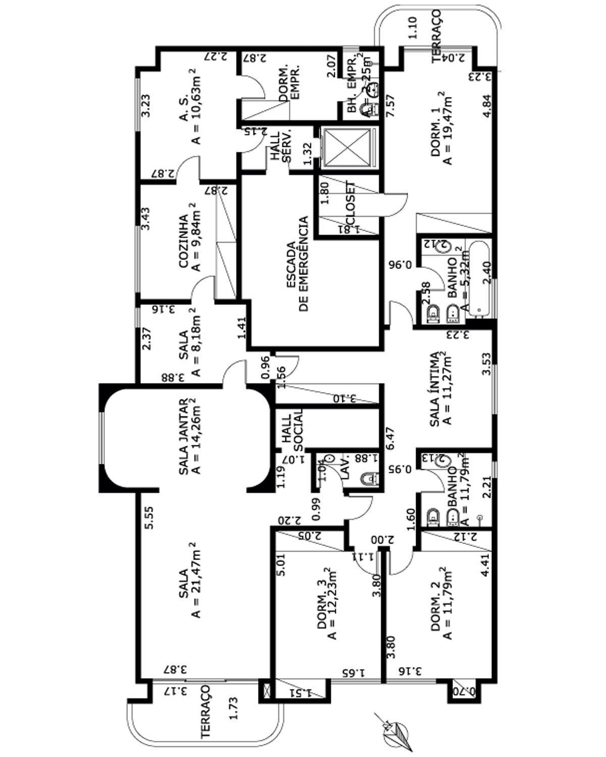 Apartamento à venda com 4 quartos, 411m² - Foto 4