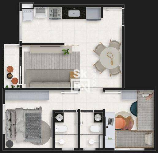 Apartamento à venda com 2 quartos, 48m² - Foto 15