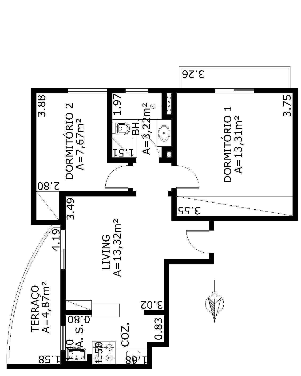 Apartamento à venda com 2 quartos, 57m² - Foto 7