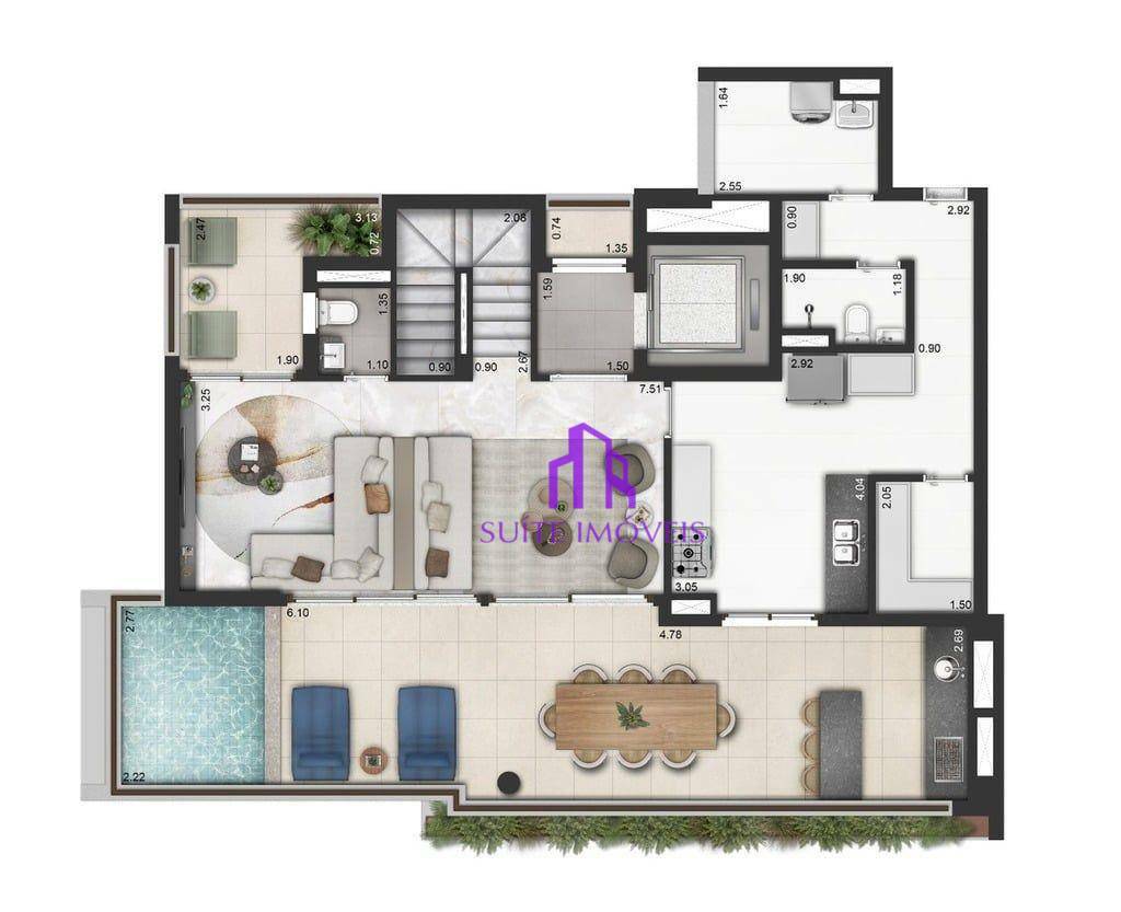 Apartamento à venda com 2 quartos, 127m² - Foto 35