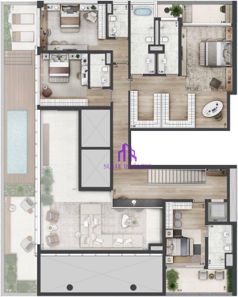 Apartamento à venda com 4 quartos, 240m² - Foto 30