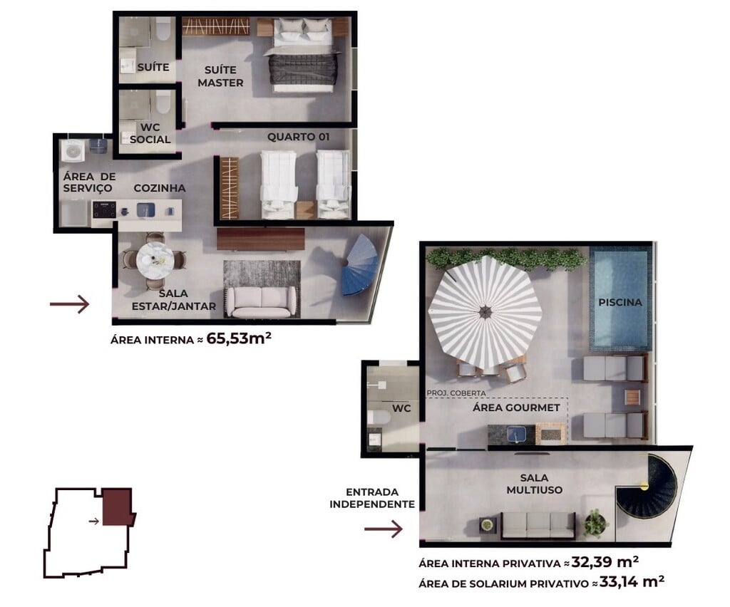 Cobertura à venda com 2 quartos, 110m² - Foto 15