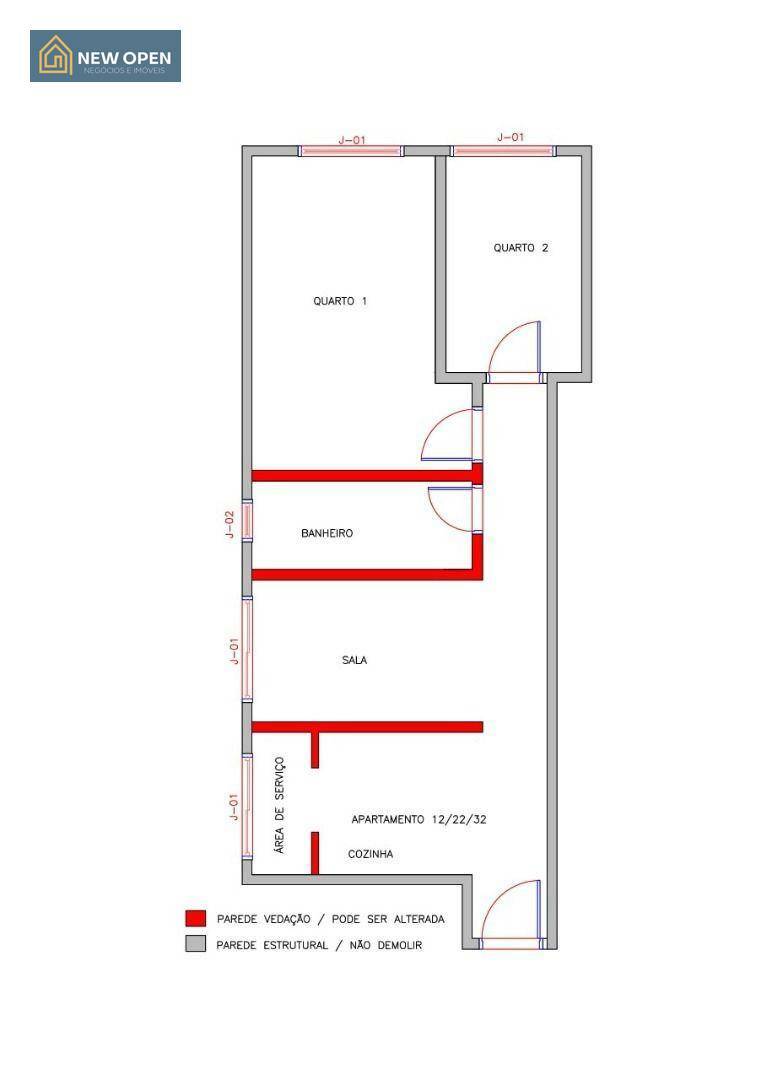 Apartamento à venda com 1 quarto, 51m² - Foto 8