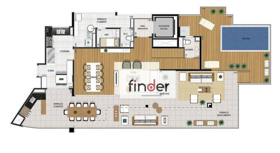 Apartamento à venda com 4 quartos, 171m² - Foto 71