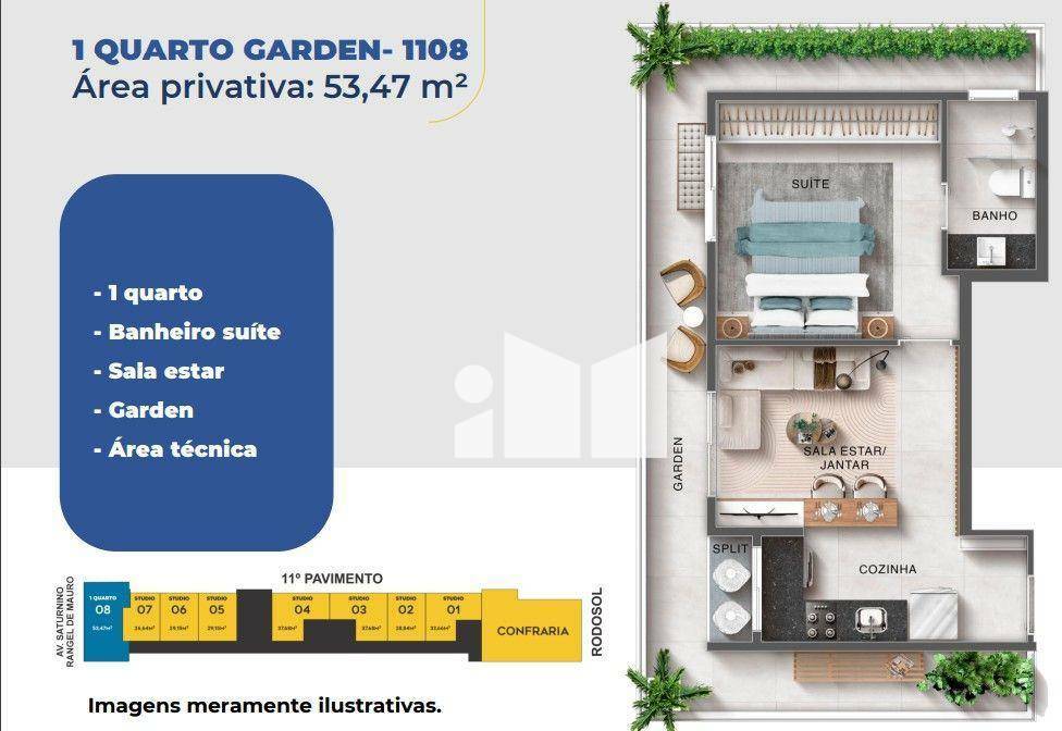 Apartamento à venda com 1 quarto, 28m² - Foto 18