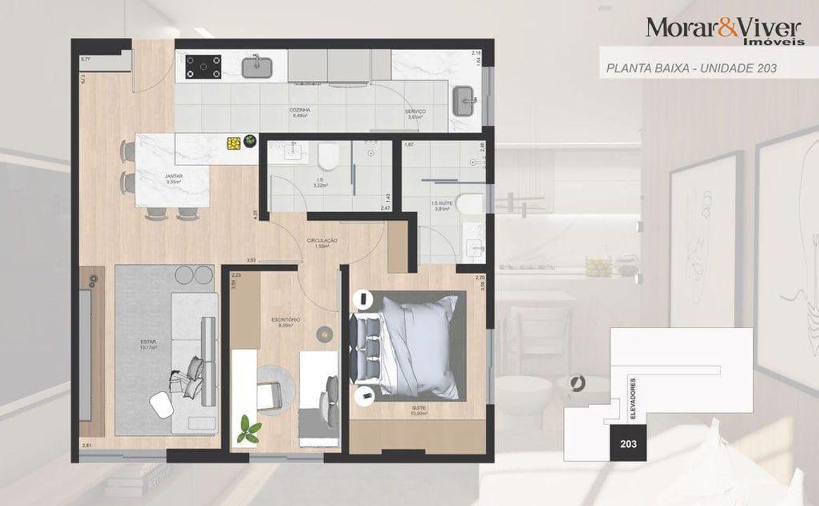 Apartamento à venda com 2 quartos, 67m² - Foto 27