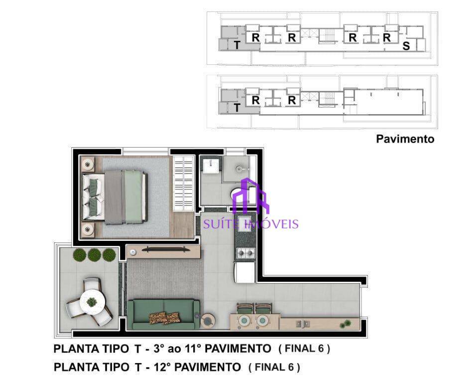 Apartamento à venda com 2 quartos, 49m² - Foto 29