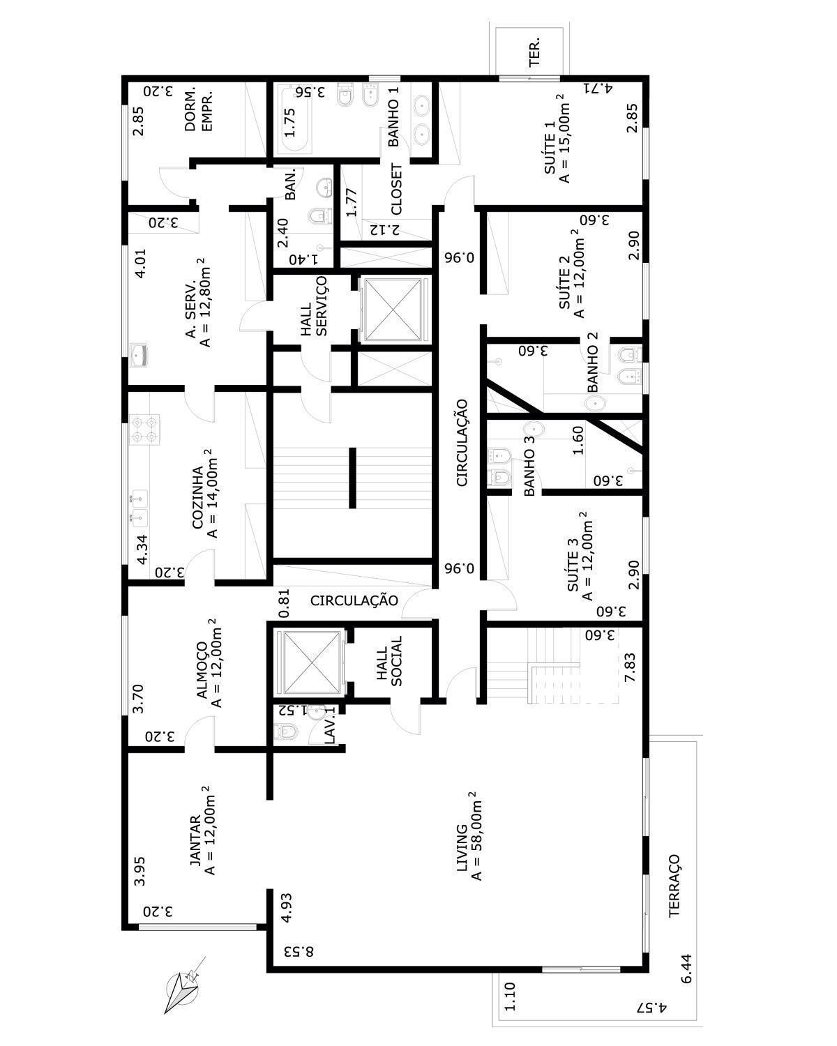 Apartamento à venda com 4 quartos, 540m² - Foto 10