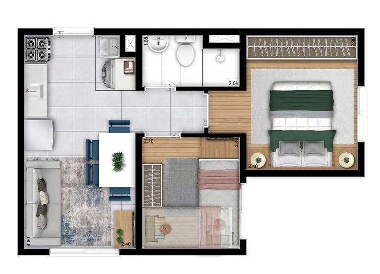 Apartamento à venda com 2 quartos, 31m² - Foto 16