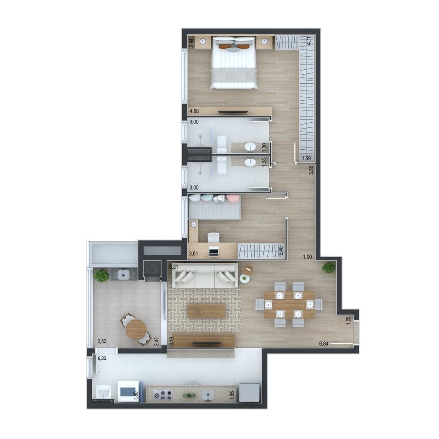 Apartamento à venda com 2 quartos, 91m² - Foto 15
