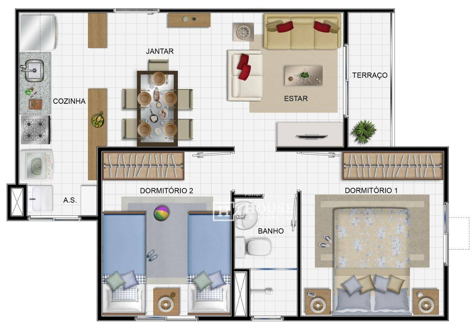 Apartamento à venda com 2 quartos, 52m² - Foto 12