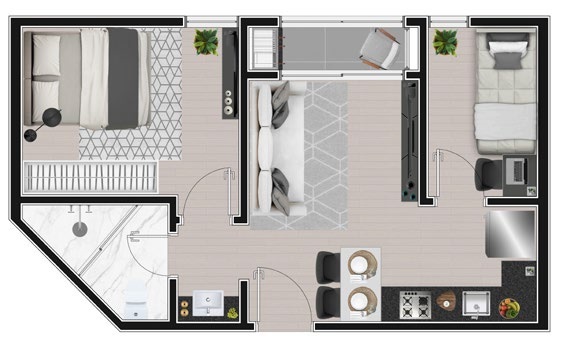 Apartamento à venda com 2 quartos, 355m² - Foto 11