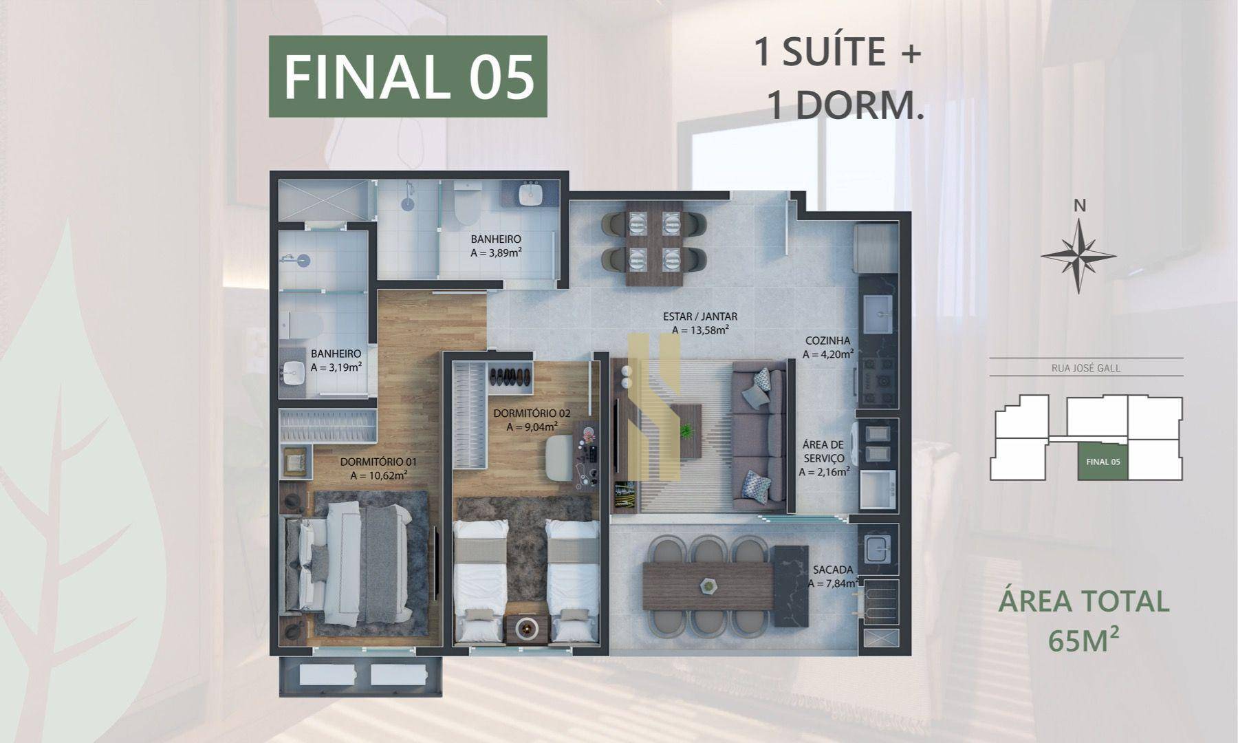 Apartamento à venda com 2 quartos, 75m² - Foto 22